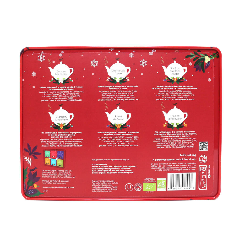 Premium Holiday Collection Snowflake English Tea Shop